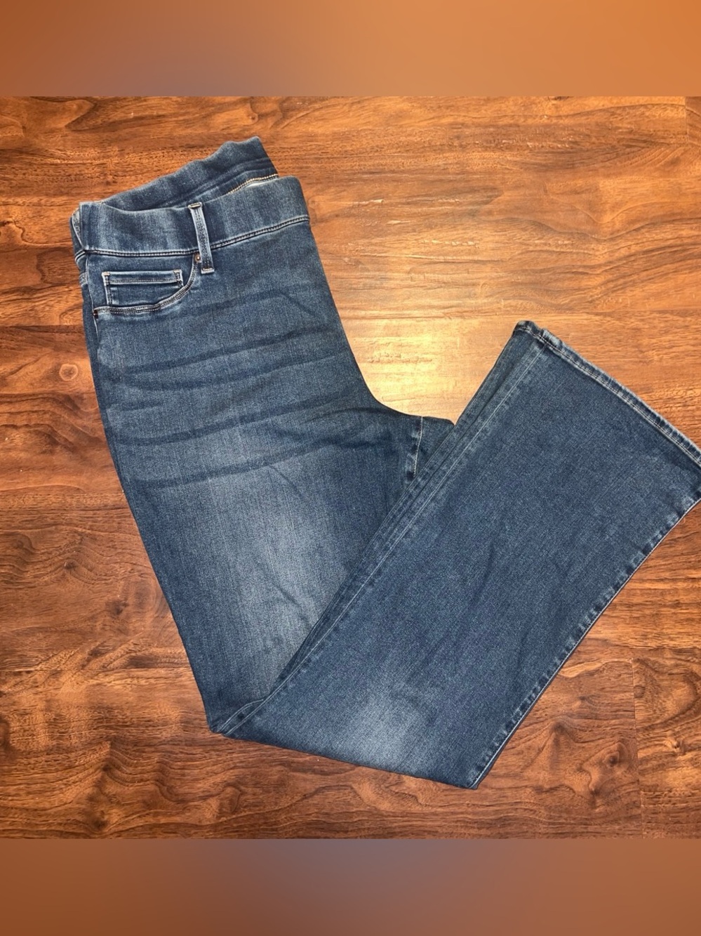 Women's Boot Cut Denim Jeans in Medium Blue